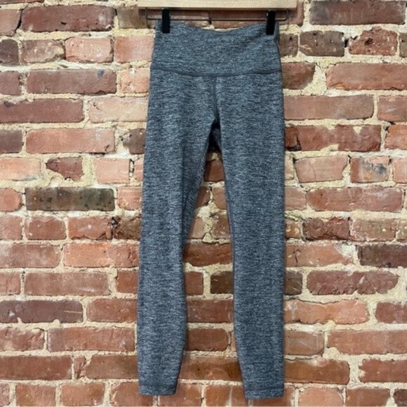 Lululemon Wunder Under Hi-Rise 7/8 Tight 25" Heathered Black Size 4 - Picture 1 of 5